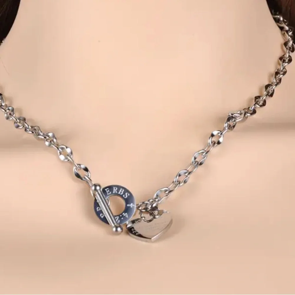 New Proverbs 4:23 Handmade 316L Stainless Steel Cross Heart Pendant Necklace